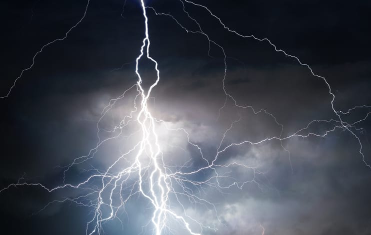 Palmetto Electrical Contractors | lightning against a dark sky