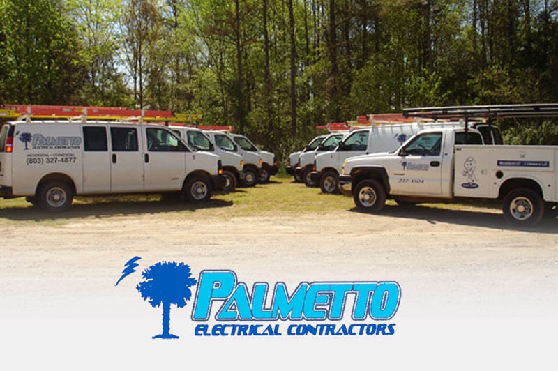 Palmetto Electrical Contractors | fleet of trucks